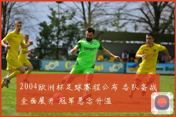 2004欧洲杯足球赛程公布 各队备战全面展开 冠军悬念升温